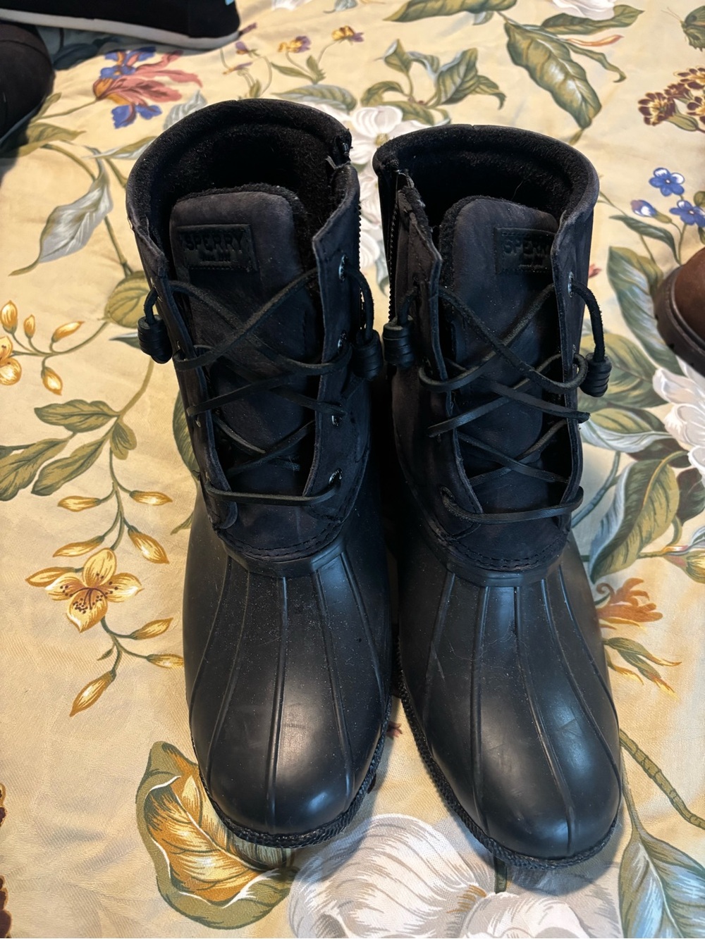 Sperry Women’s Black Duck Boots - Waterproof Winter Footwear